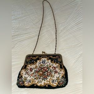 Vintage small tapestry purse made by Walborg Hong Kong
